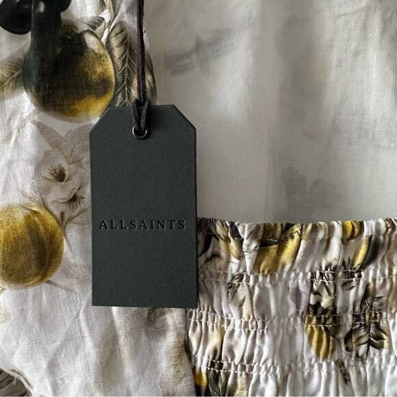 NWT AllSaints Colette Soleil Cutout Linen Minidress - Picture 14 of 16